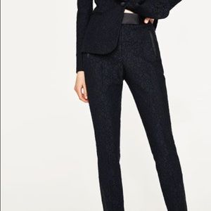 ZARA Tuxedo Pants Blue XS